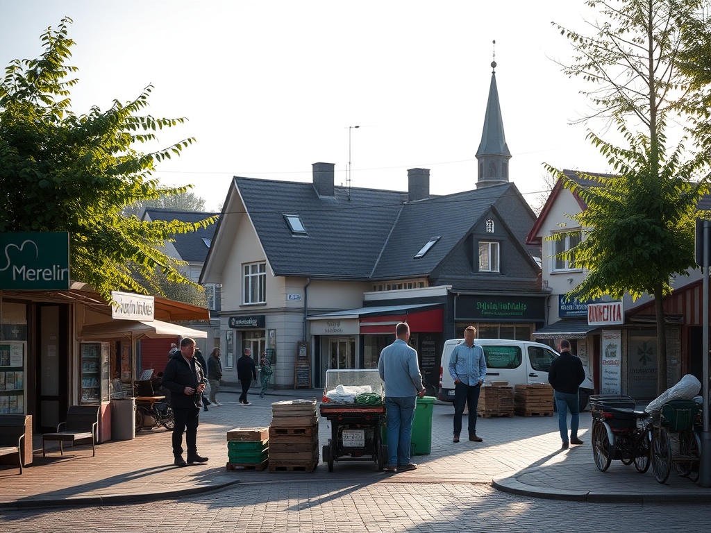 Tablica z nazwą ulicy Nowozachęty w Imielinie obok przyszłego PSZOK
