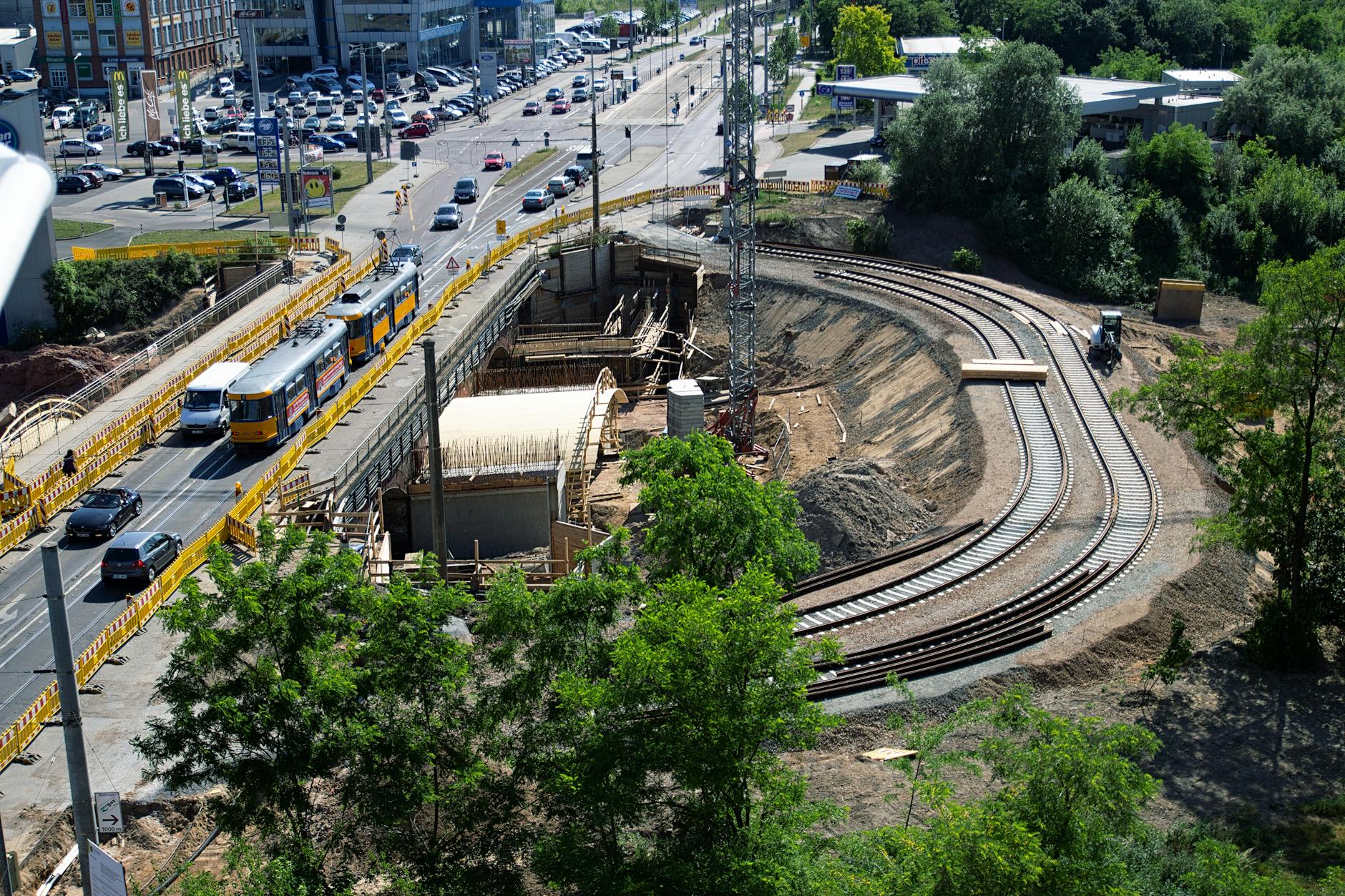 Mapa Imielina z zaznaczoną lokalizacją planowanej przebudowy drogi do PSZOK przy ulicy Nowozachęty